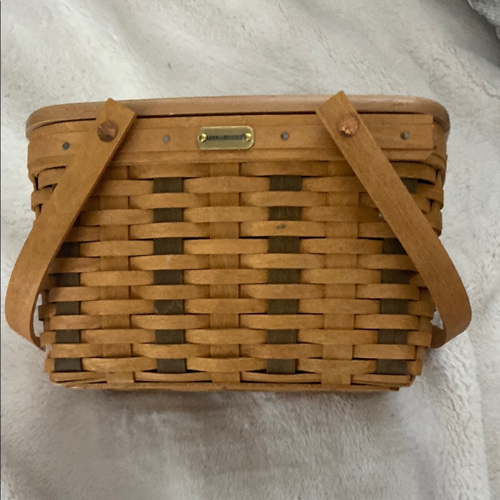 Exclusive- Homestead only Mini Market Classic Woven Basket Longaberger